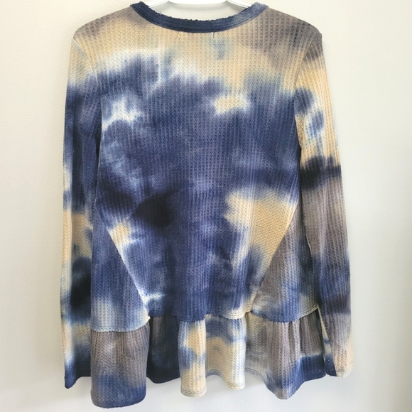 Eri + Ali Waffle Knit Tallie Tie Dye Top - Picture 5 of 7